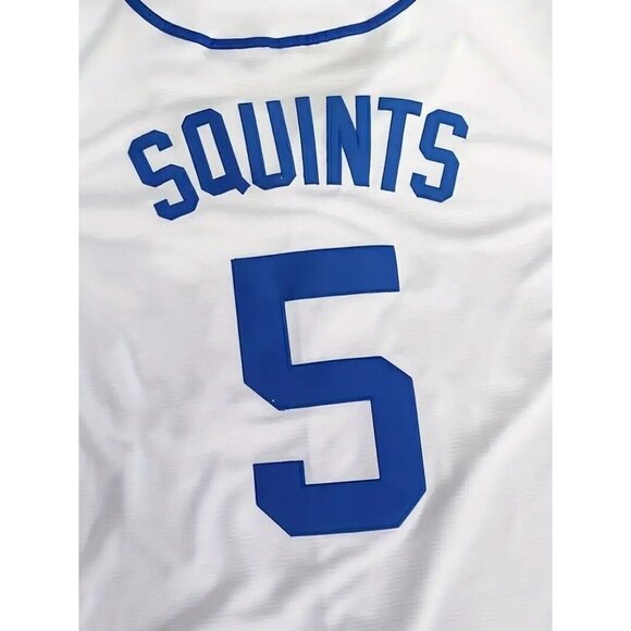Sandlot Baseball Jersey Squints #5 White Stitched Men's - Picture 4 of 6